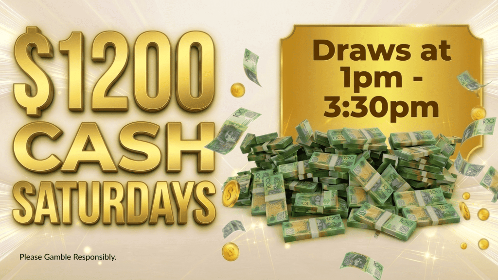 $1200 Cash Saturdays