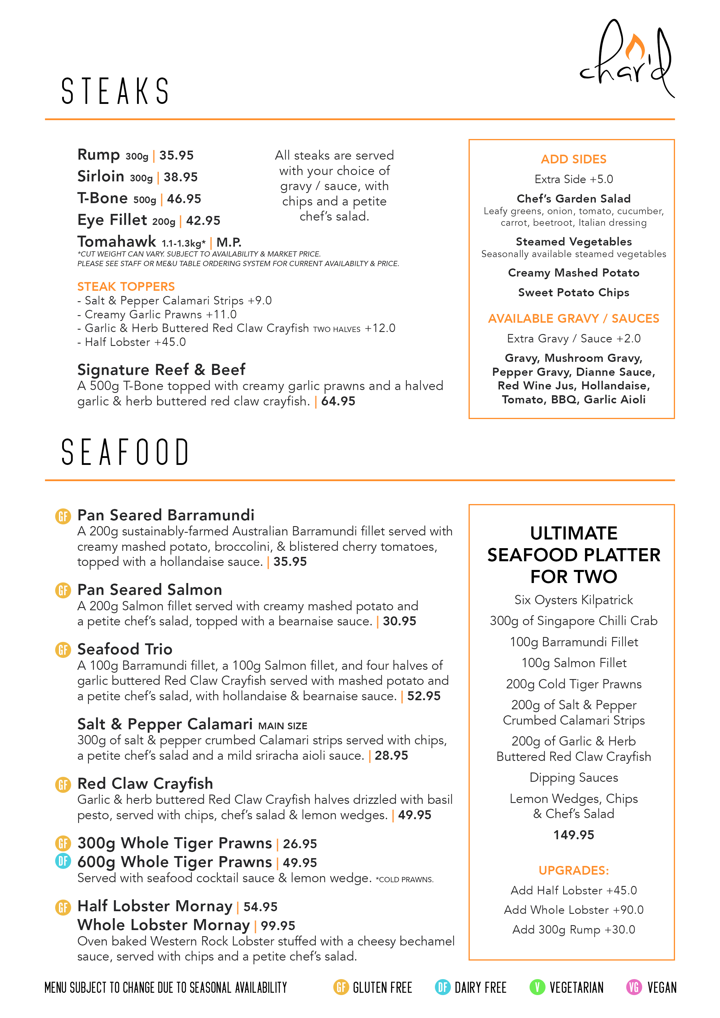 The PA Hotel Ipswich | Award-Winning Char'd Menu supporting local farms