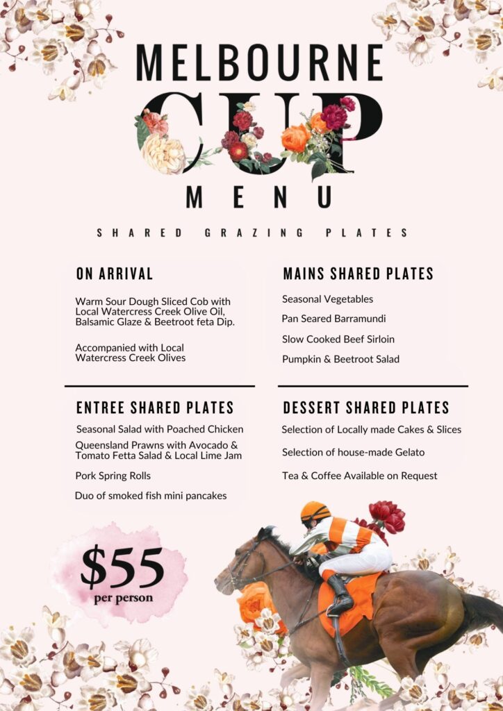 Melbourne Cup Menu Updated A4