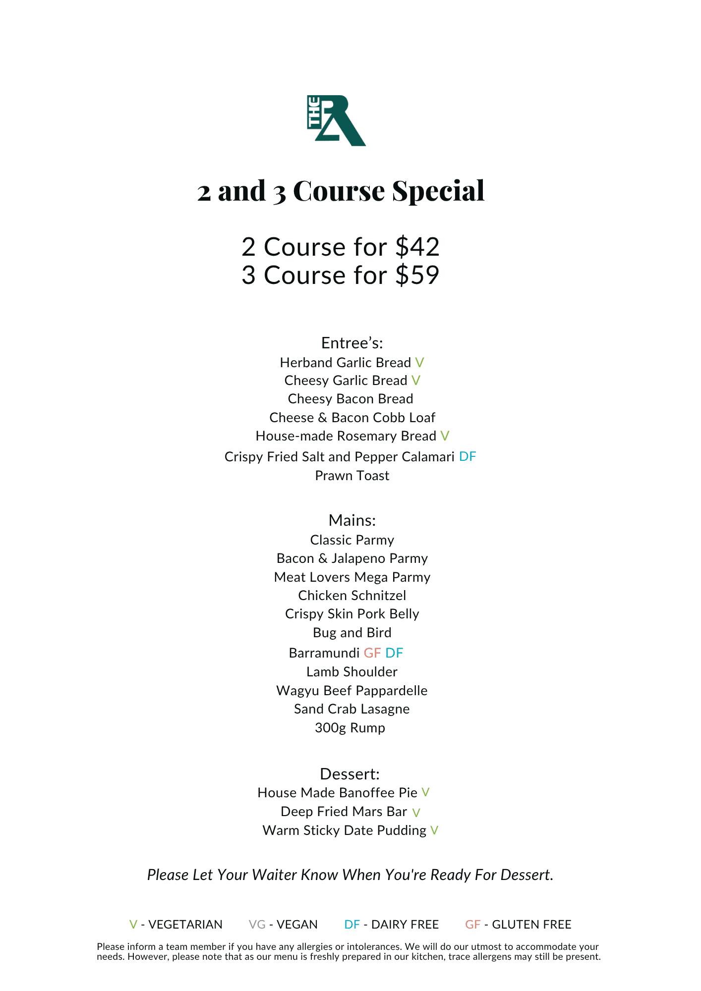 2 & 3 Course Winter Menu (1)